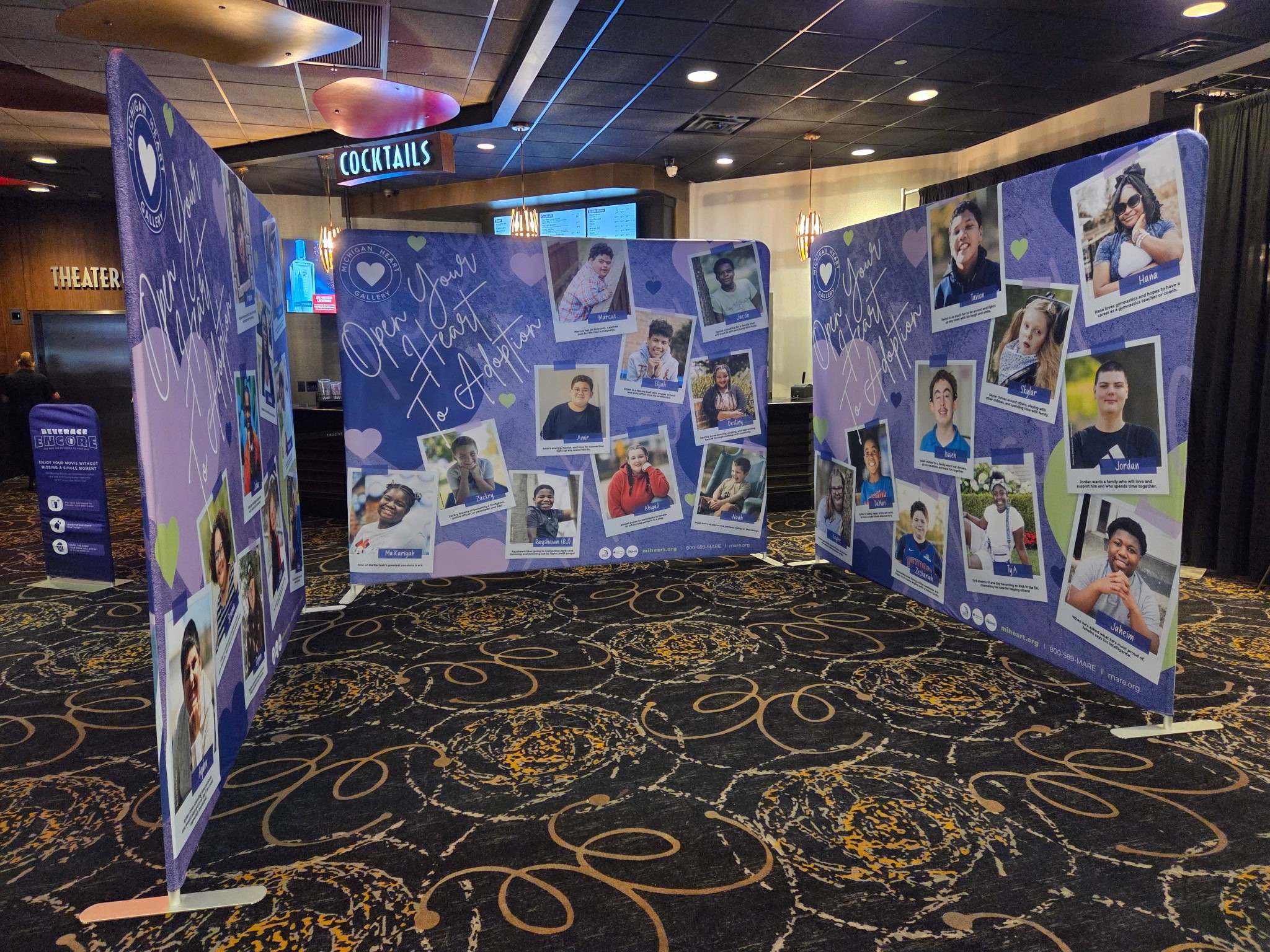 Michigan Heart Gallery photo display